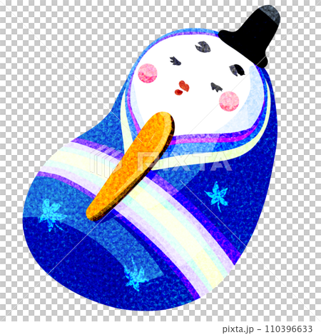 可愛的手工 Hina 娃娃插畫 110396633