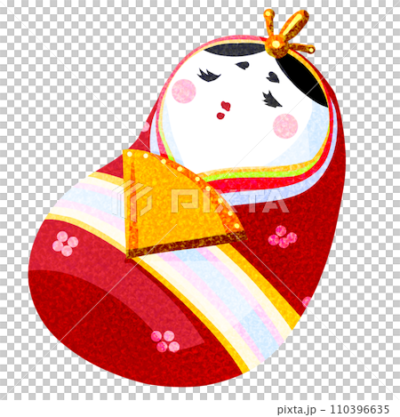 可愛的手工 Hina 娃娃插畫 110396635