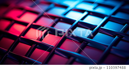 Strict metal background and shadows, capturing the twilight ambiance with 110397488