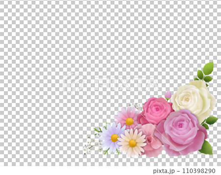 花の背景　Q-1  （PNG） 110398290