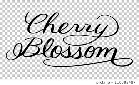 Handwritten "Cherry Blossom" text 110398487