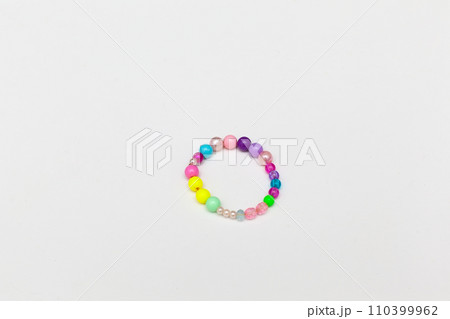 handmade beaded jewelry. Necklaces and bracelets made from multicolored beads and pearls. DIY bracelet beads handmade beaded jewelry. Necklaces and bracelets made from multicolored beads and pearls. DIY bracelet beads 110399962
