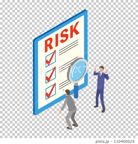 一個驚訝的人知道風險的插圖 一個驚訝的人知道風險的插圖 110400028