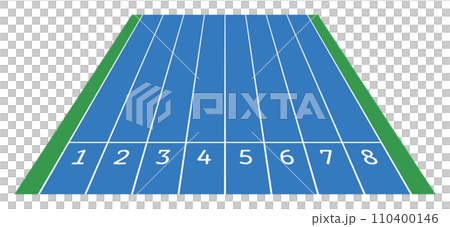 陸上トラックのレーン 陸上トラックのレーン 110400146