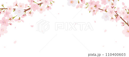 桜のフレーム素材 110400603