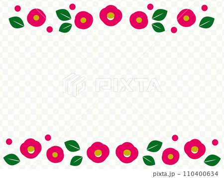 椿 市松模様 フレーム 椿 市松模様 フレーム 110400634