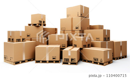 Cardboard Shipping Boxes Collection 110400715