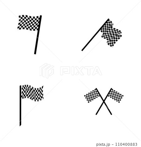 finish flag icon 110400883