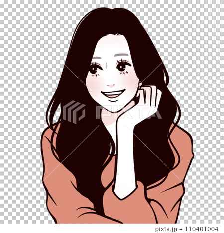 女性・女の子のイラスト素材 110401004