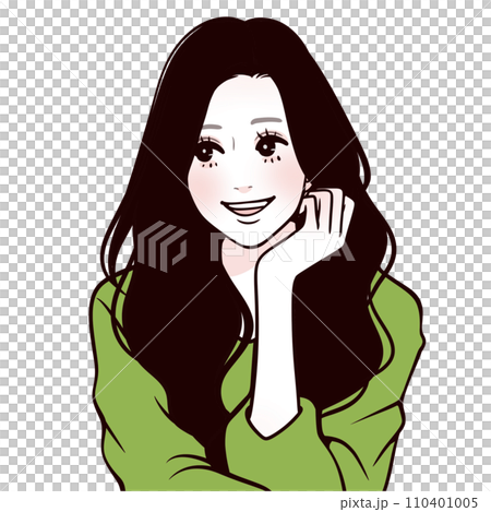 女性・女の子のイラスト素材 110401005