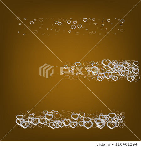 Orange background with silver hearts, design element 110401294