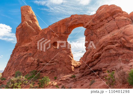 South and North Window Arch in Arches NP in Utah South and North Window Arch in Arches NP in Utah 110401298