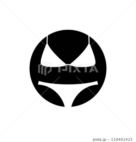 Swimsuits or Bikini Icon isolated on white background Swimsuits or Bikini Icon isolated on white background 110401425