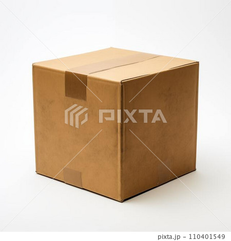 AI-generated content. Ordinary Box White Background 110401549