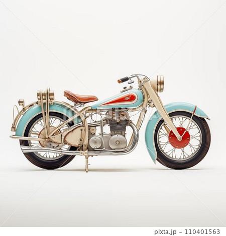 AI-generated content. Old Retro Motorcycle 110401563