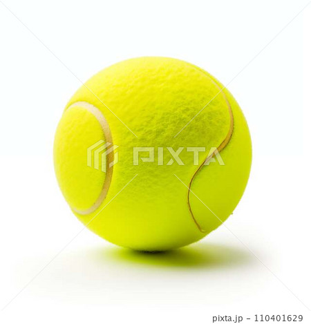 AI-generated content. Tennis Ball White Background AI-generated content. Tennis Ball White Background 110401629