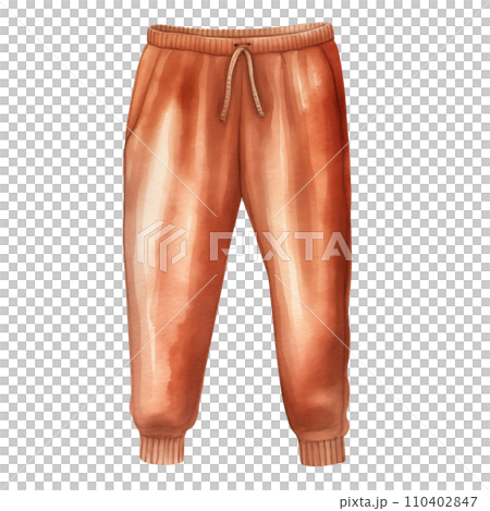 Winter trouser, winter accessories, watercolor illustration Winter trouser, winter accessories, watercolor illustration 110402847