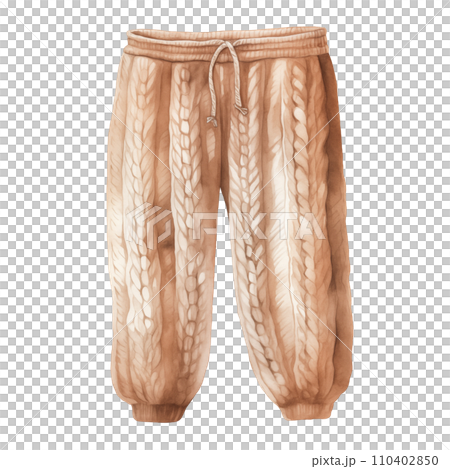 Winter trouser, winter accessories, watercolor illustration Winter trouser, winter accessories, watercolor illustration 110402850