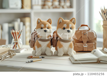 柴犬と文具-2 110403256