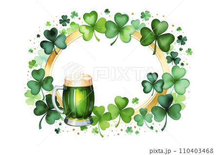 Symbols happy St. Patrick's day symbols the white background. Symbols happy St. Patrick's day symbols the white background. 110403468