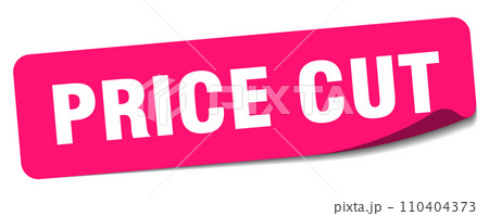 price cut sticker. price cut label price cut sticker. price cut label 110404373