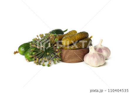 PNG, canned cucumbers, isolated on white background. 110404535
