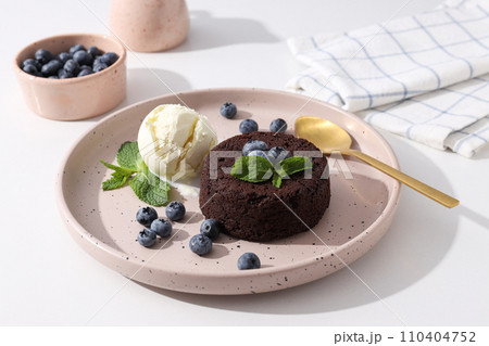 Chocolate fondant, concept of delicious sweet food 110404752