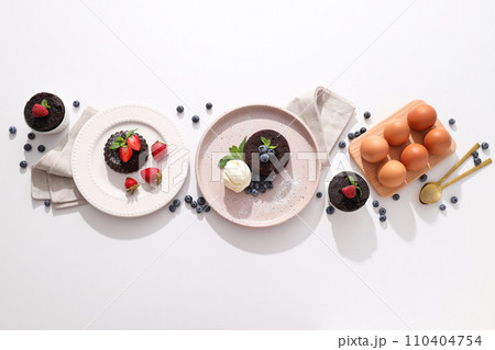 Chocolate fondant, concept of delicious sweet food 110404754