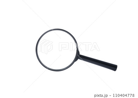 PNG,Magnifying glass, isolated on white background 110404778