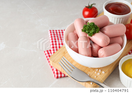 Mini sausage, concept of tasty meat food 110404791