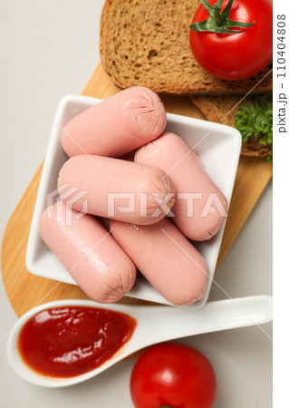 Mini sausage, concept of tasty meat food Mini sausage, concept of tasty meat food 110404808