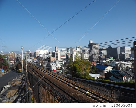 七州台から見た豊田市市街地の風景 110405004