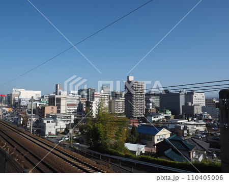 七州台から見た豊田市市街地の風景 110405006