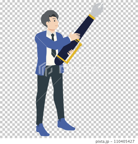 Businessman's illustration Businessman's illustration 110405427