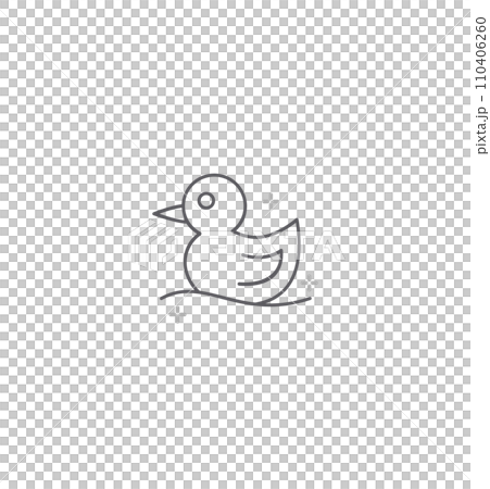 Rubber duck icon family in soap foam isolated in white background. Big set of plastic duck toys in suds, parent and baby. Vector icon illustration in outline style 110406260