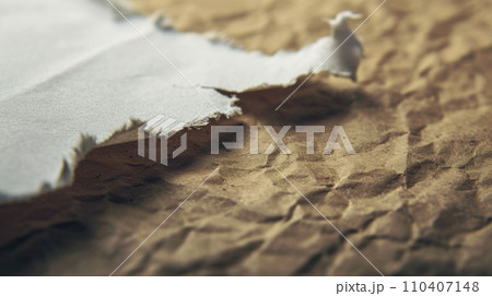 A piece of paper that was torn off in the middle, a place for text A piece of paper that was torn off in the middle, a place for text 110407148