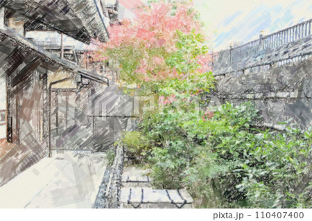 田舎の家のイラスト 田舎の家のイラスト 110407400