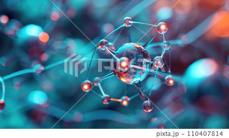 Science Molecule, Molecular DNA Model Structure 110407814