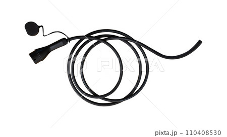 Electric car charger plug type 2 isolated on white background with clipping path. Electric car charger plug type 2 isolated on white background with clipping path. 110408530