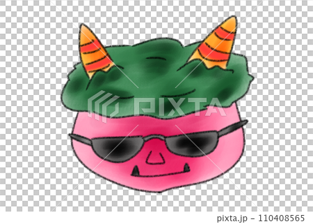 Cute red demon illustration Cute red demon illustration 110408565