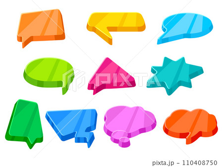 Speech bubble set. Images for design and decoration. 110408750