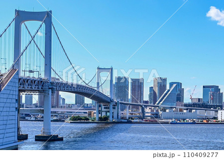 【東京】レインボーブリッジから見る風景も、とても綺麗で良かった。 110409277