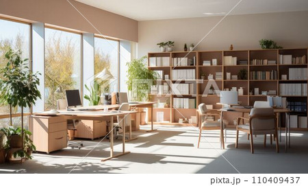 明るいオフィス 110409437