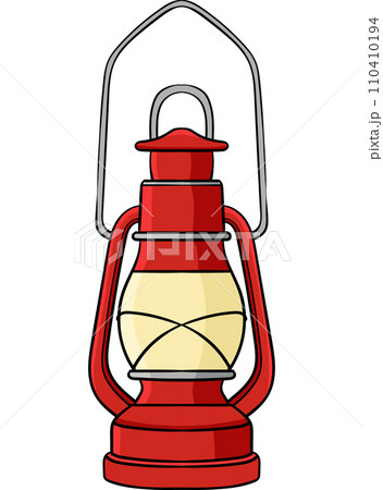 Cowboy Lantern Cartoon Colored Clipart  110410194