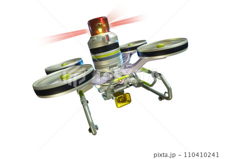 警察ドローン(スピーカー装備型：透過素材バージョン) 110410241