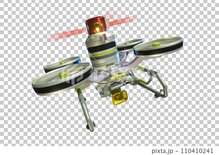 警察ドローン(スピーカー装備型：透過素材バージョン) 110410241