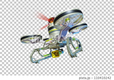 警察ドローン(スピーカー装備型：透過素材バージョン) 110410242
