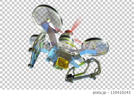 警察ドローン(スピーカー装備型:透過素材バージョン) 警察ドローン(スピーカー装備型:透過素材バージョン) 110410243