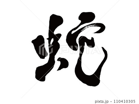 筆文字　蛇 110410305