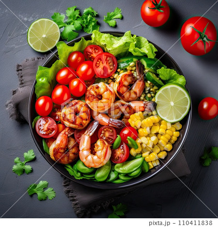 Healthy vegan diet food. Buddha bowl 110411838
